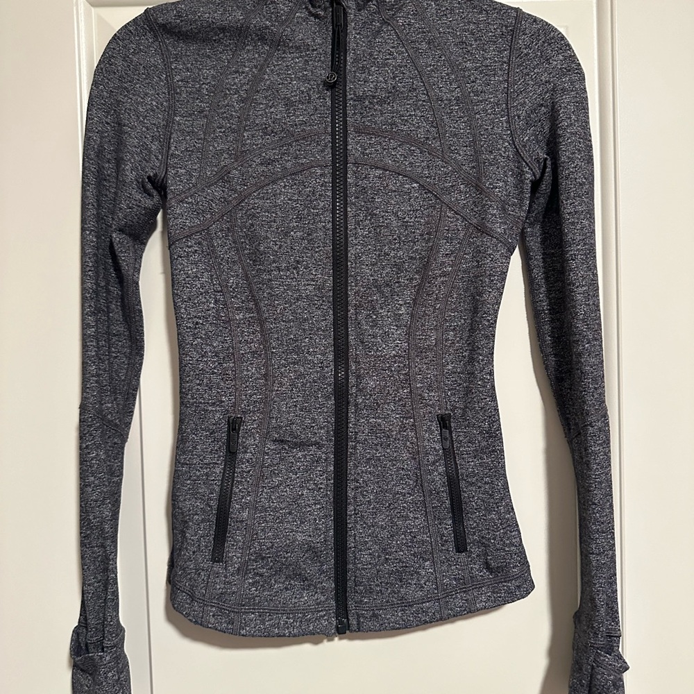 Women's Gray Zip-Up Jacket